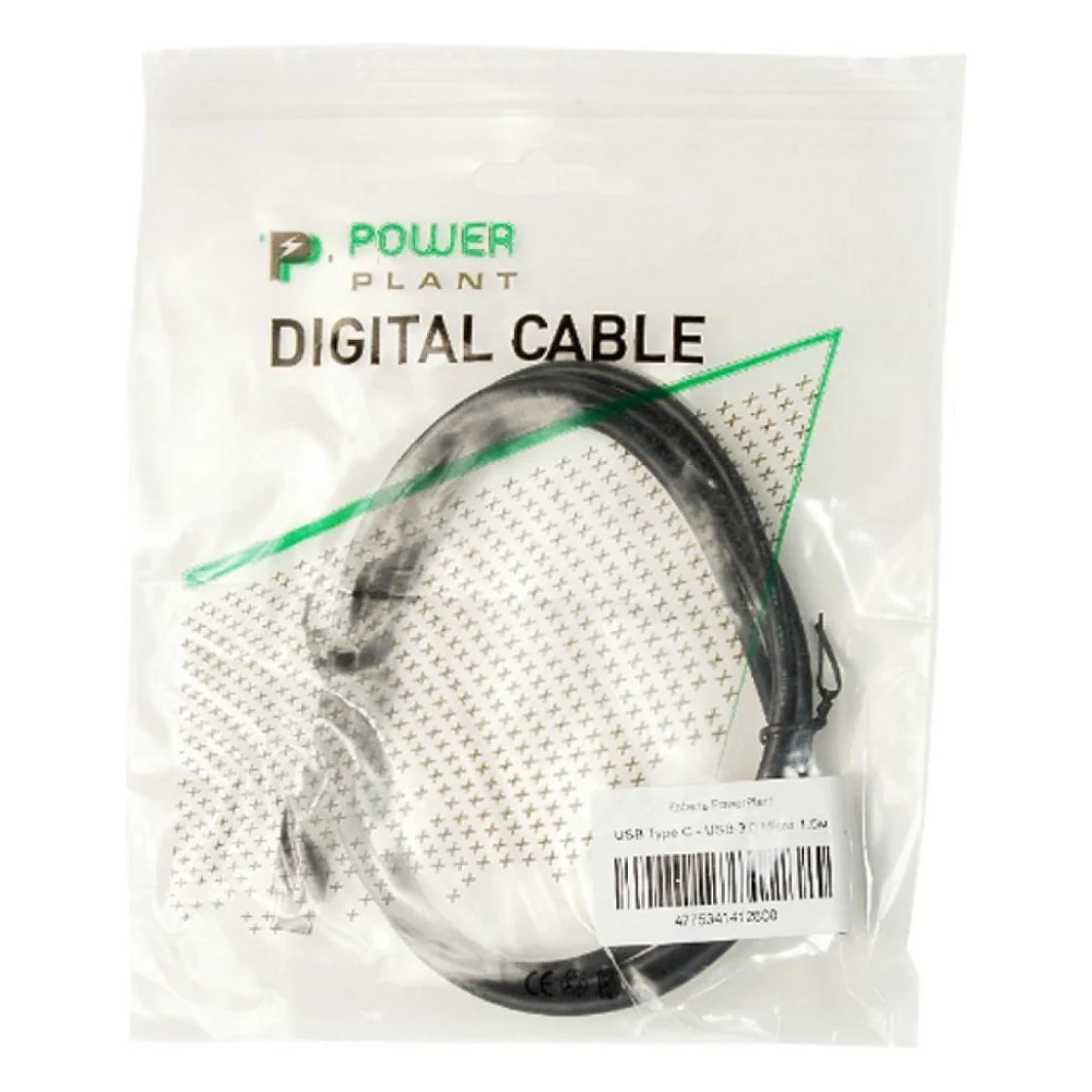 Дата кабель USB 3.0 Type-C to Micro B 1.0m PowerPlant (KD00AS1280) — фото 3