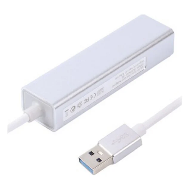 Перехідник Maxxter USB to Gigabit Ethernet, 3 Ports USB 3.0 (NEAH-3P-01) — фото 2