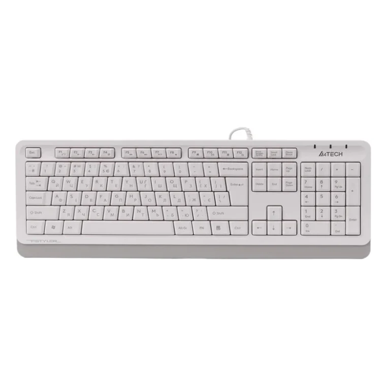 Клавіатура A4Tech Fstyler FKS10 White USB