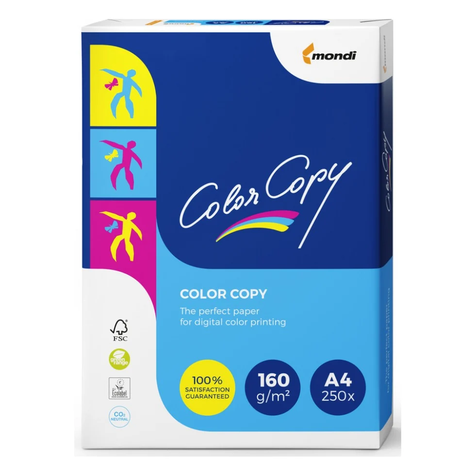 Папір A4, 160г, 250sh Color Copy Mondi (A4.160.CC)