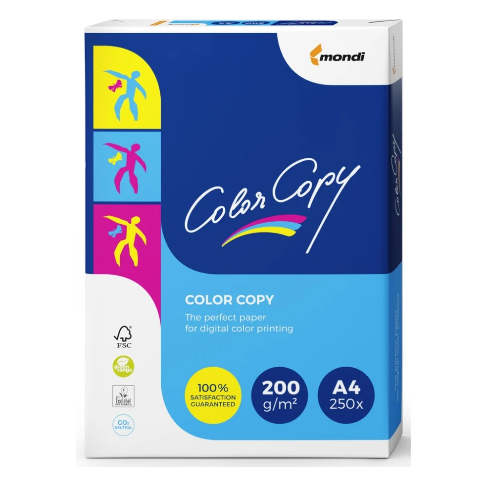 Папір A4, 200г, 250sh Color Copy Mondi (A4.200.CC)