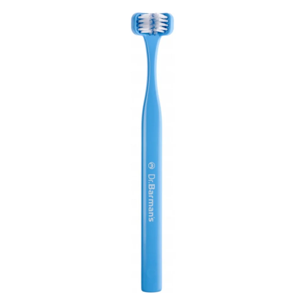 Зубна щітка Dr. Barman's Superbrush Compact Тристороння М'яка Блакитна (7032572876328-blue)