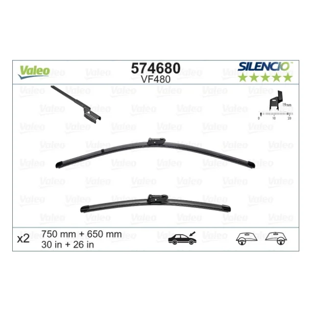 Щітка склоочисника Valeo 574680