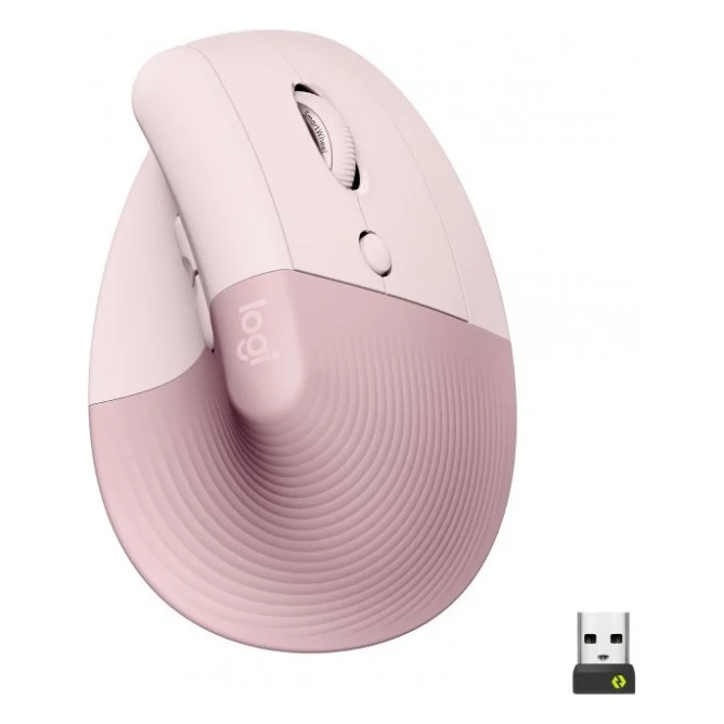Мишка Logitech Lift Vertical Ergonomic Wireless/Bluetooth Rose (910-006478)