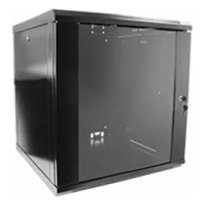 Шафа настінна Hypernet 12U 19" 600x450 (WMNC-12U-FLAT-AC-BLACK)