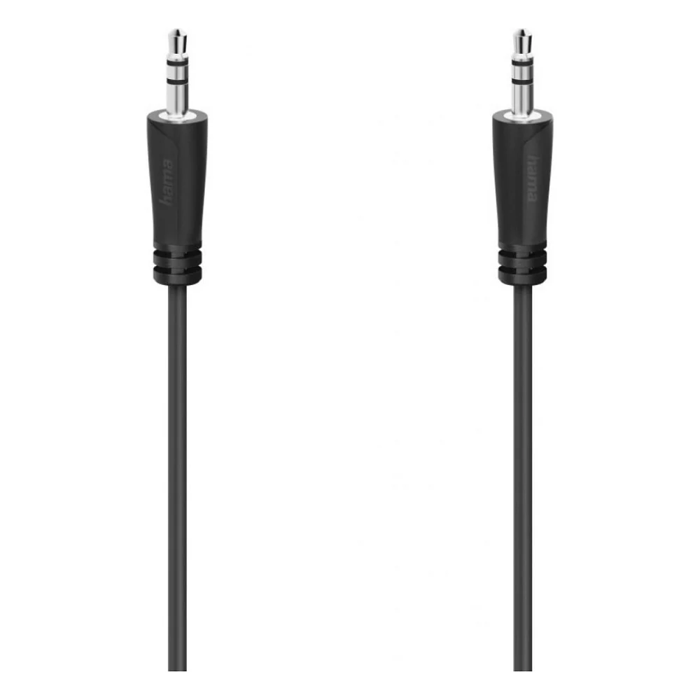 Кабель мультимедійний 3.5 mm Jack - 3.5 mm Jack Stereo 3 m Black Hama (00205115)