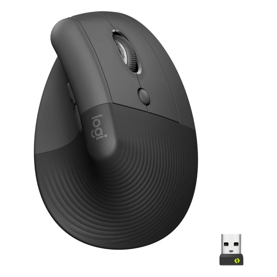Мишка Logitech Lift Vertical Ergonomic Wireless/Bluetooth Graphite (910-006473)