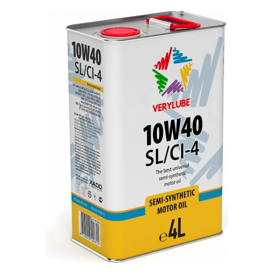 Моторна олива Xado 10W-40 SL/CI-4, Verylube  4л (ХВ 20264_1)