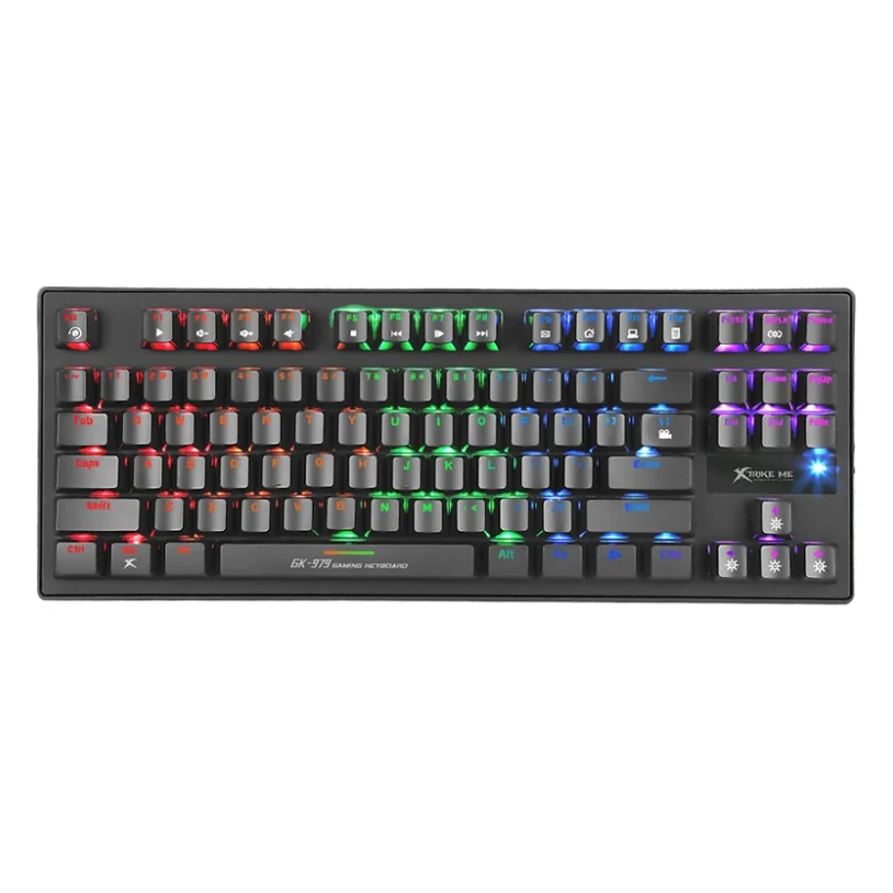 Клавіатура Xtrike GK-979 5 colors-LED Mechanical Red Switch USB Black (GK-979)