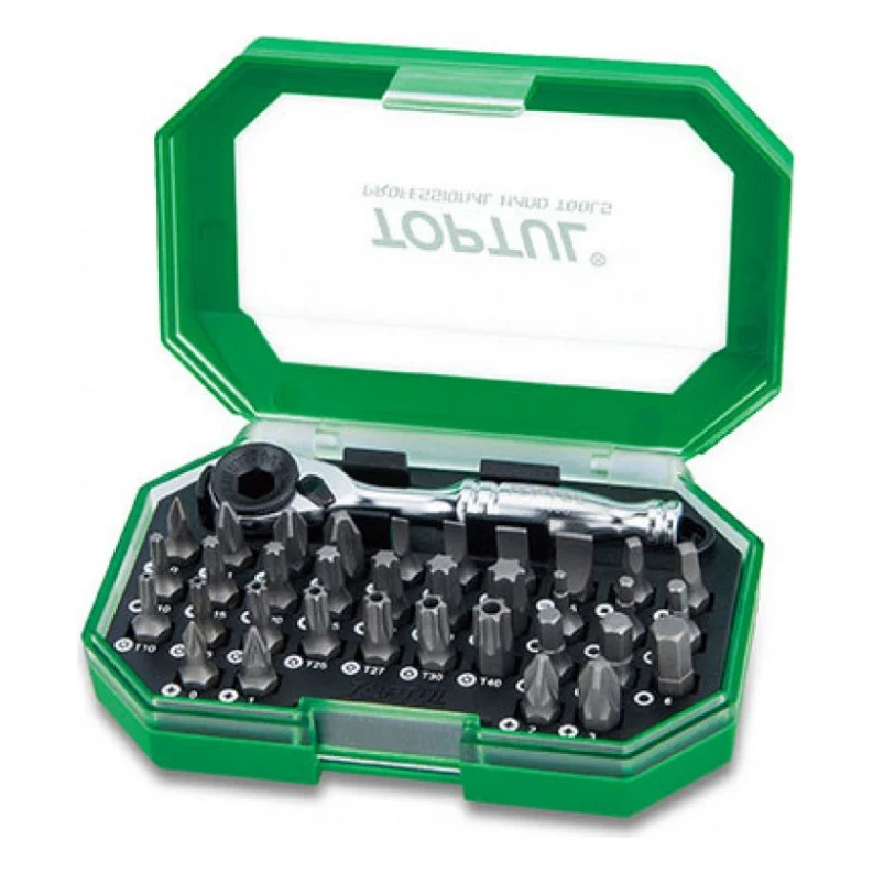 Набір біт Toptul з тріскачкою 1/4" 35од. (GACW3503)