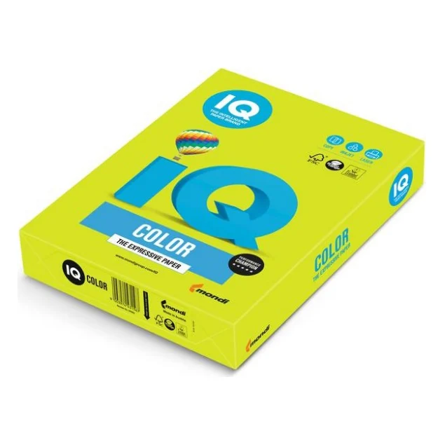Папір Mondi IQ color А4 neon, 80g 500sheets, Green (NEOGN/A4/80/IQ)