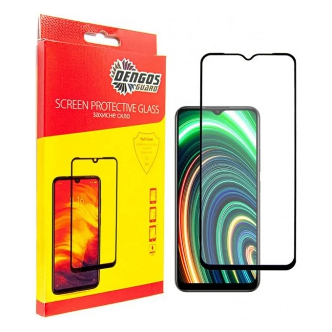 Скло захисне Dengos Full Glue Realme Narzo 50A (TGFG-219)