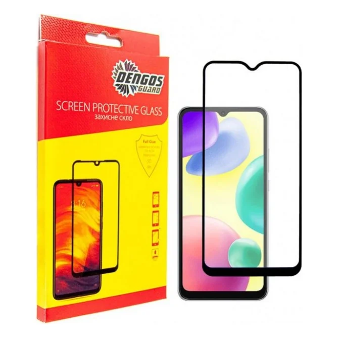 Скло захисне Dengos Full Glue Xiaomi Redmi 10C (TGFG-221)