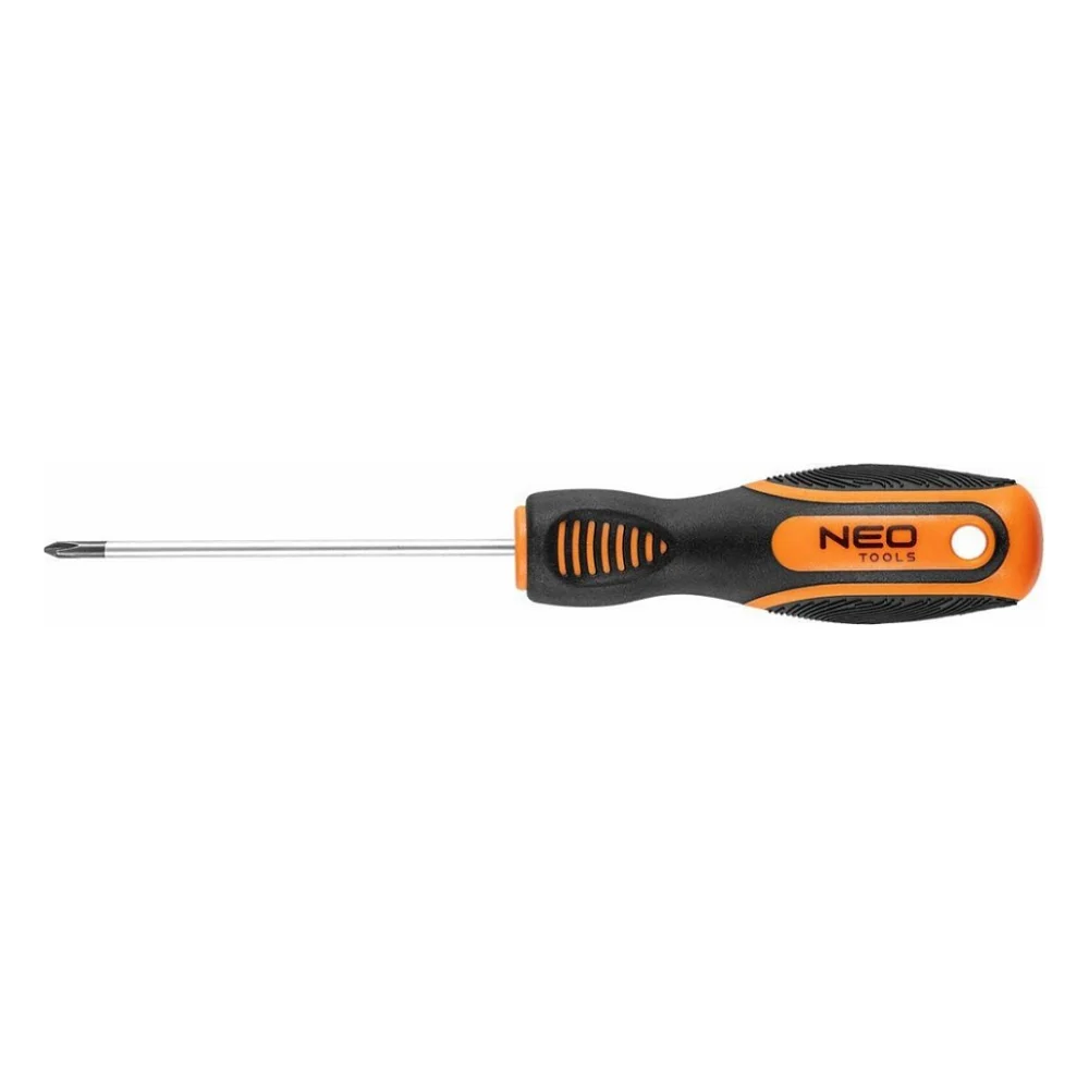 Викрутка Neo Tools хрестова, PH0 x 75 мм, CrV (04-177)