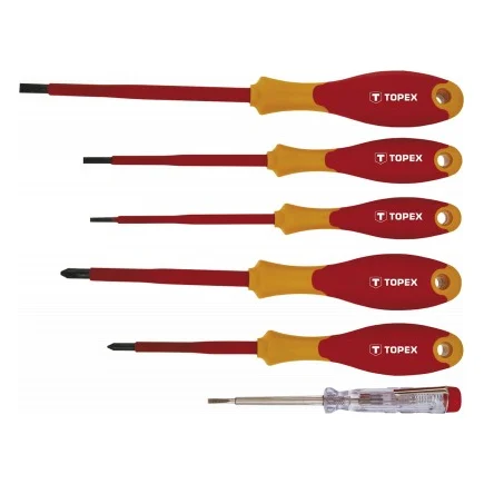 Викрутка Topex 1000 В D155, набор 6 шт.*1 уп. (39D150)
