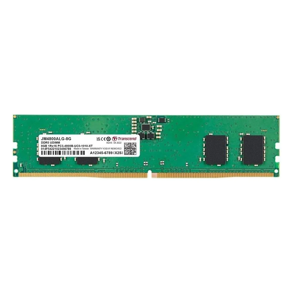 Модуль пам'яті для комп'ютера DDR5 8GB 4800 MHz Transcend (JM4800ALG-8G)