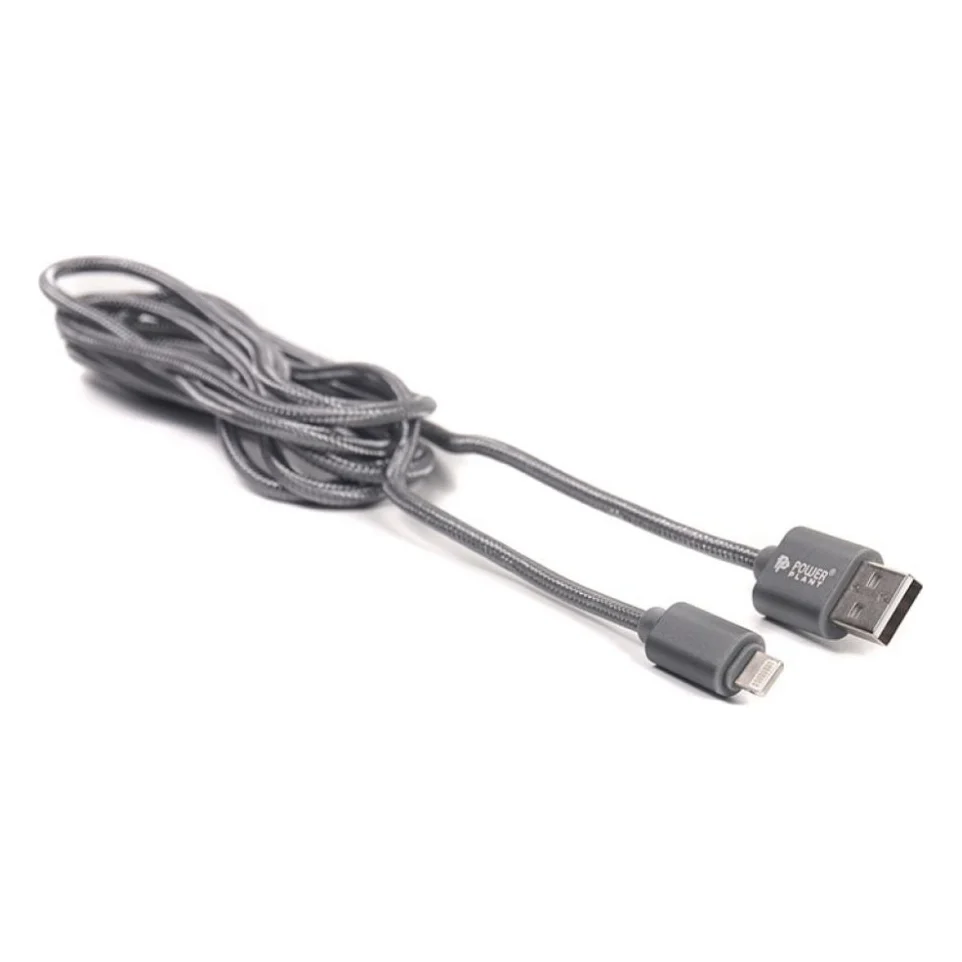 Дата кабель USB 2.0 AM to Lightning 2.0m PowerPlant (CA910526)