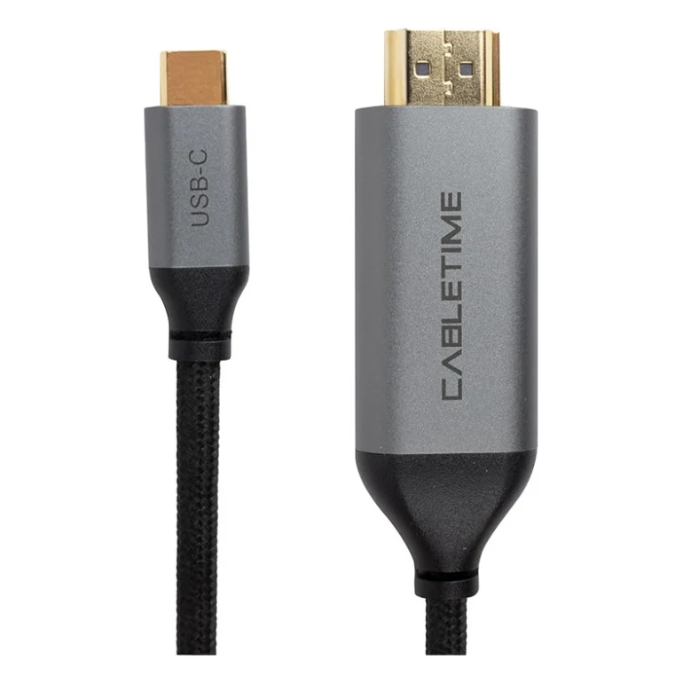 Перехідник USB-C to HDMI, 4K, Ultra HD, V2.0 1.8m PowerPlant (CA913350)