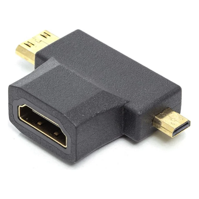 Перехідник HDMI (F) to mini HDMI (M) / micro HDMI (M) PowerPlant (CA912056)