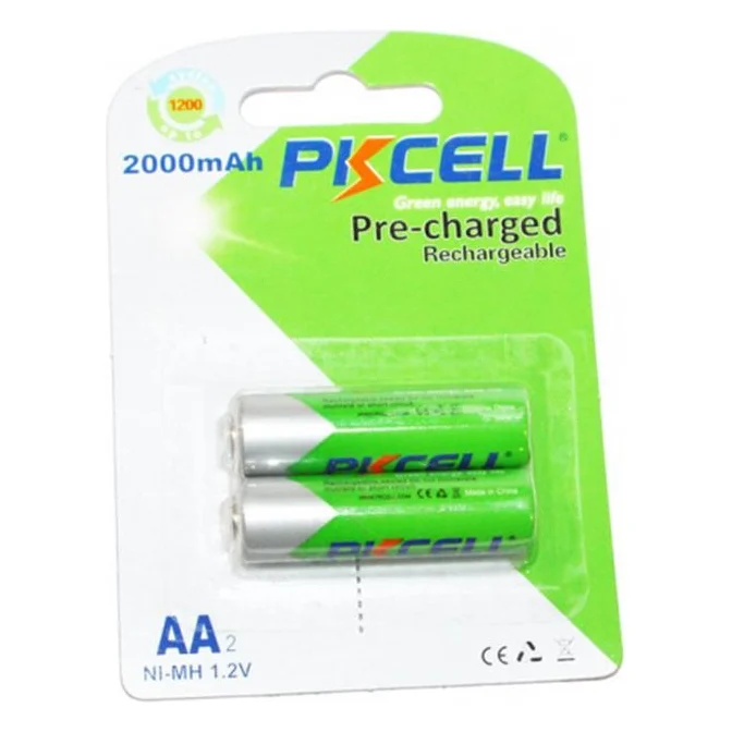 Акумулятор PkCell AA NiMH 2000mAh BL * 2 (PC/AA2000-2BA/09327)
