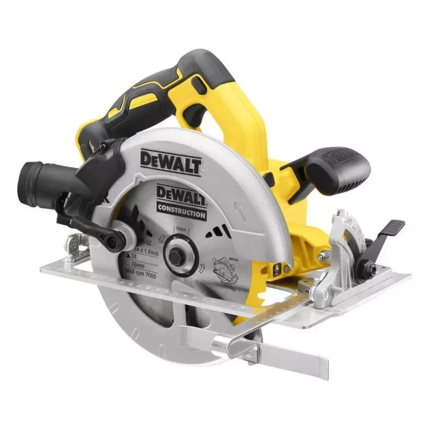 Дискова пила DeWALT 18В XR Li-Ion, диск 184х16 мм (без АКБ та ЗП) (DCS570N)