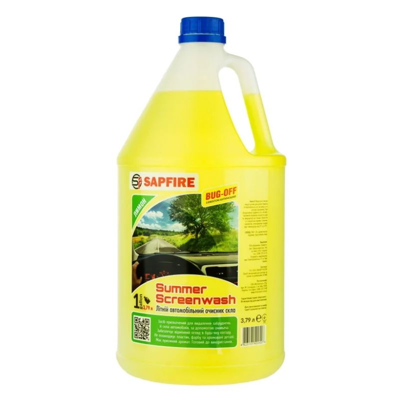 Омивач автомобільний SAPFIRE Summer Screenwash 3,79 л - лимон (400557)