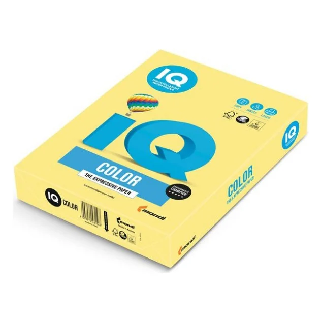 Папір Mondi IQ color А4 trend, 80g 500sheets, Lemon yellow (ZG34/A4/80/IQ)
