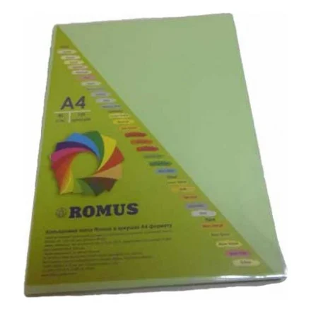 Папір Romus A4 80 г/м2 100sh Light green (R50638)