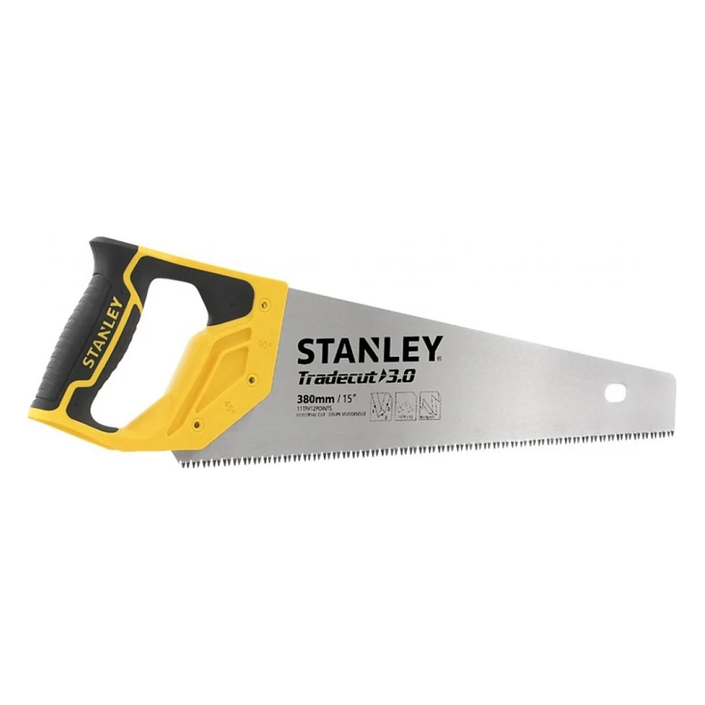 Ножівка Stanley по дереву 380мм 7 TPI TRADECUT (STHT20348-1)