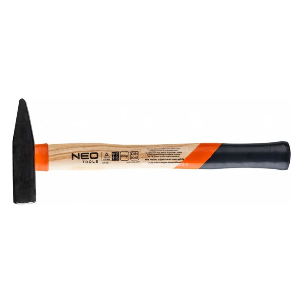Молоток Neo Tools столярний, 200 г, рукоятка з ясеня (25-012)