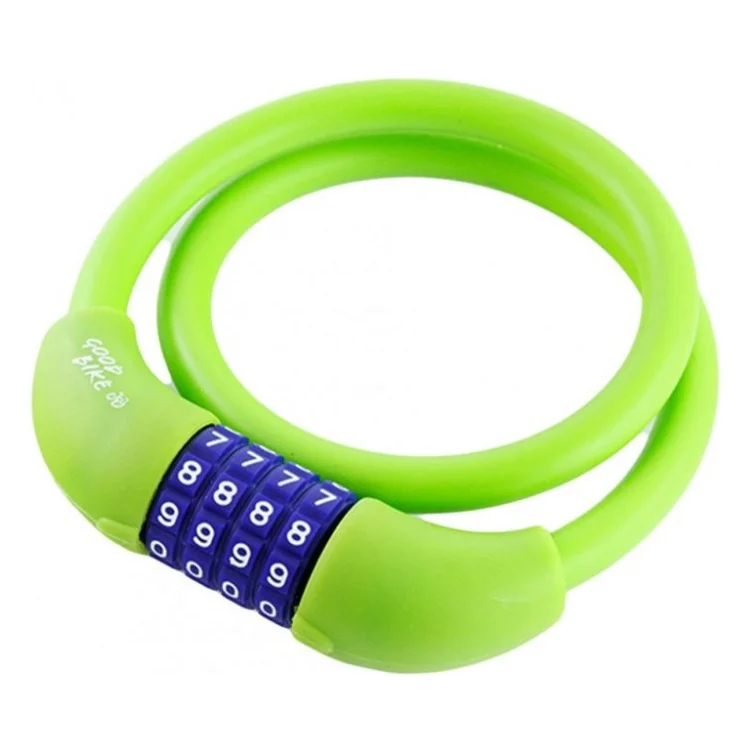 Замок велосипедний Good Bike SILI CIPHER 12 х 600 мм Green (92766-IS)