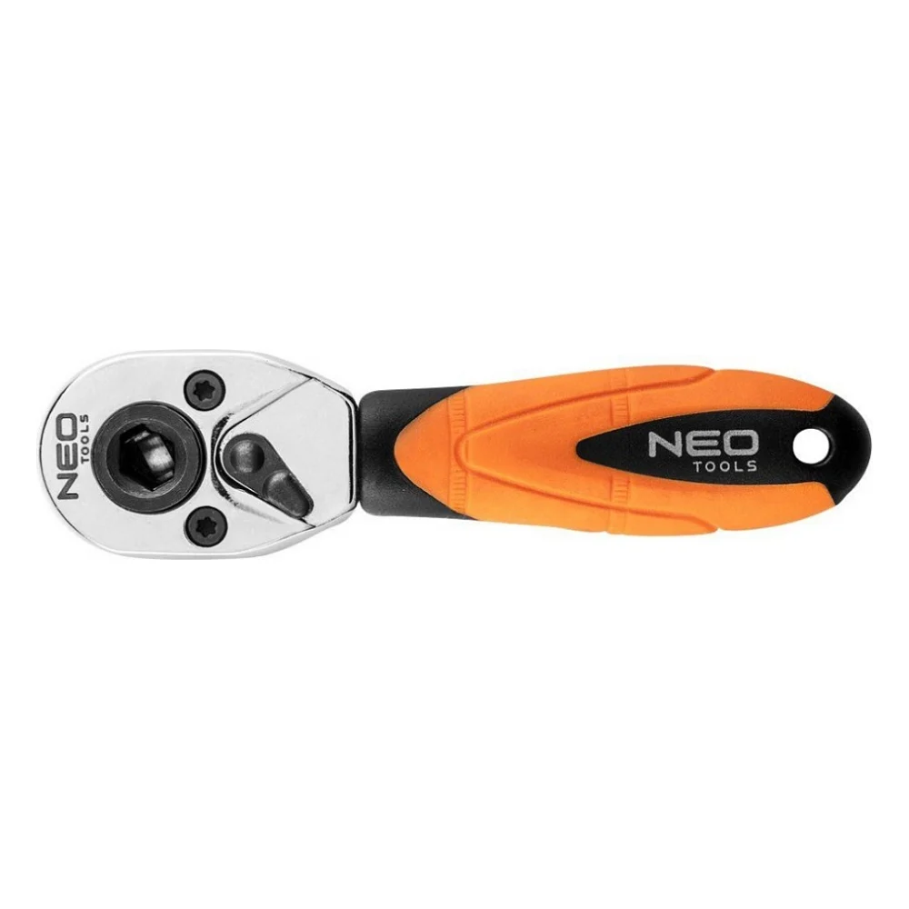 Тріскачка Neo Tools 1/4", 105 мм, CrV, 72 зубця (08-501)