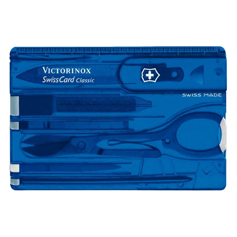 Ніж Victorinox SwissCard Transparent Blue (0.7122.T2) — фото 3