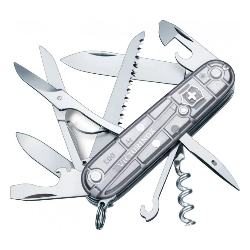 Ніж Victorinox Huntsman Transparent Silver Blister (1.3713.T7B1)