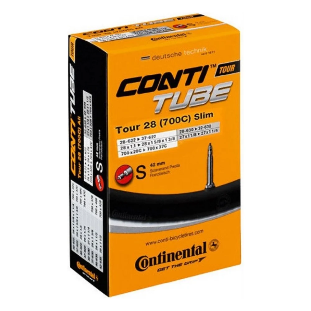 Велосипедна камера Continental Tour 28" Slim 28-609 / 37-642 RE PR42mm (181991)