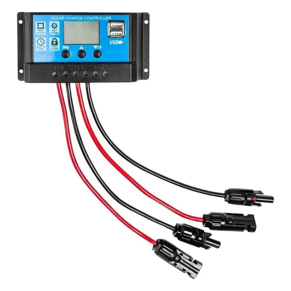Контролер заряду Neo Tools 10А, 12/24В(OPEN,AGM,GEL), 2xUSB (90-145)