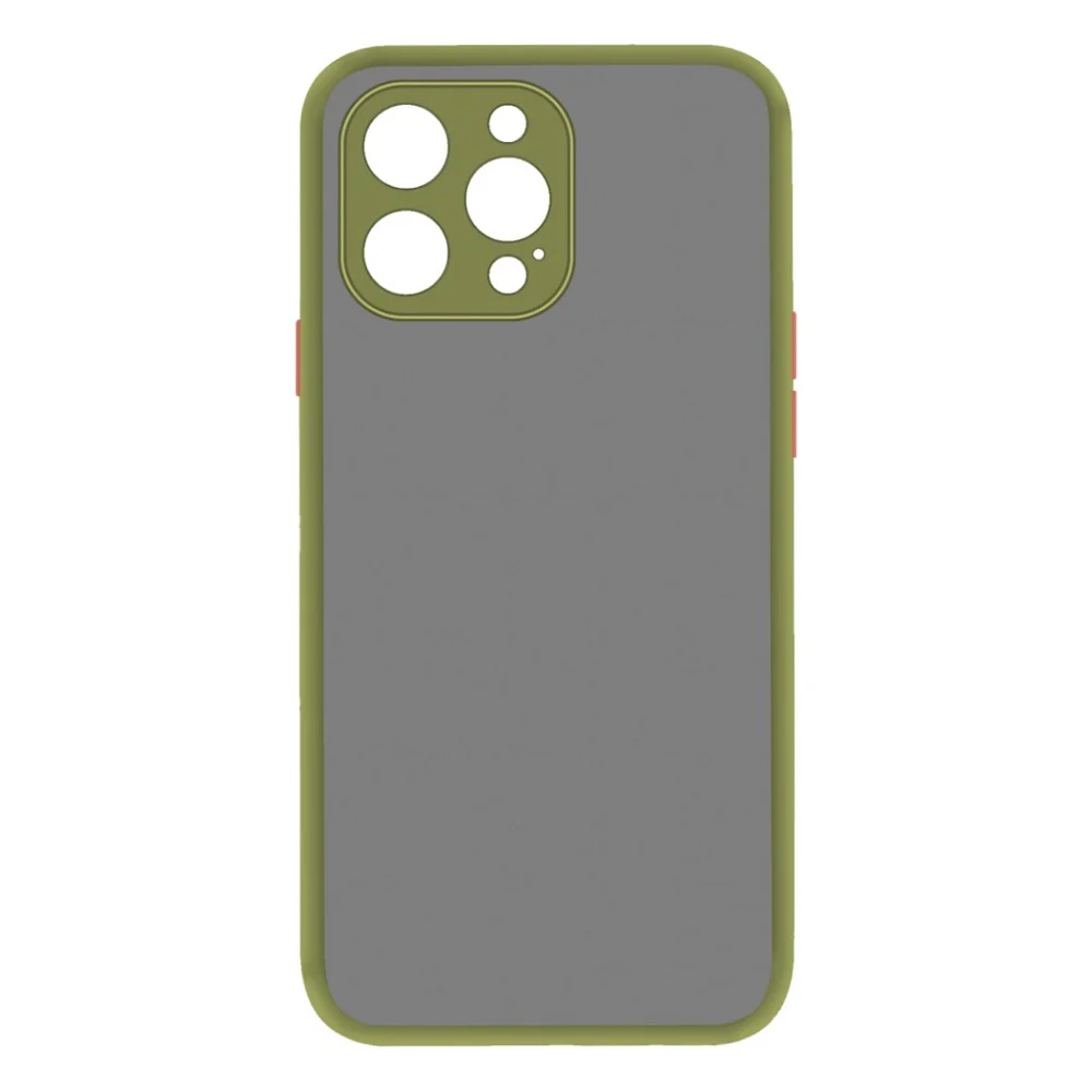 Чохол до моб. телефона MAKE Apple iPhone 13 Pro Max Frame (Matte PC+TPU) Green (MCMF-AI13PMGN)