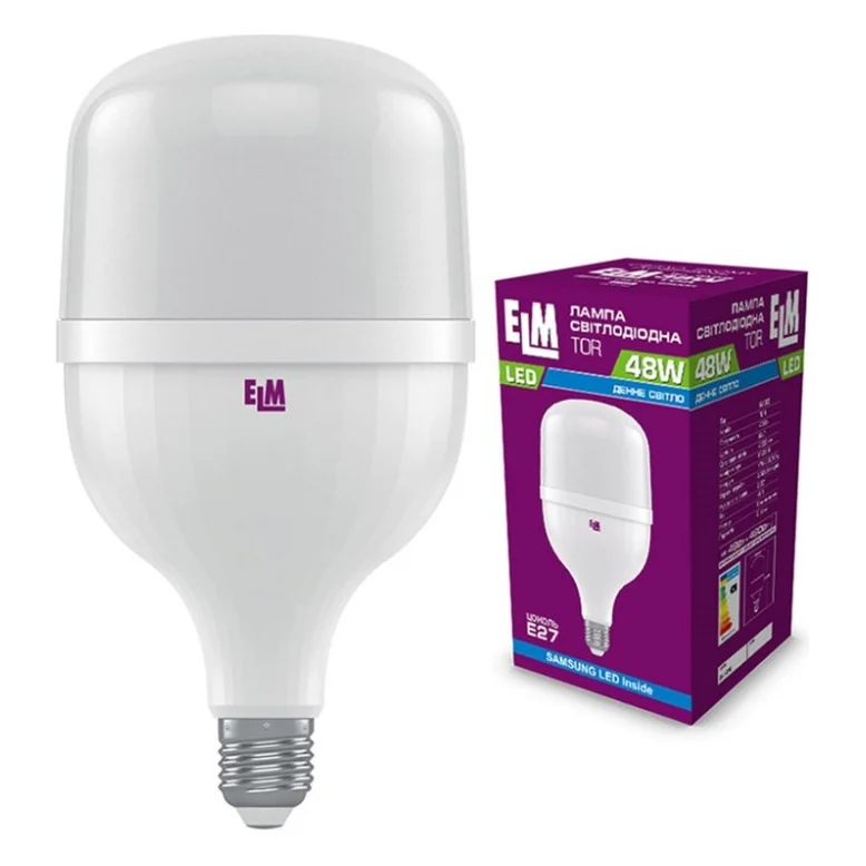 Лампочка ELM TOR 48W PA20S E27 6500K (18-0191)