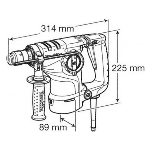 Перфоратор Makita HR3210C SDS-PLUS (HR3210C) — фото 2