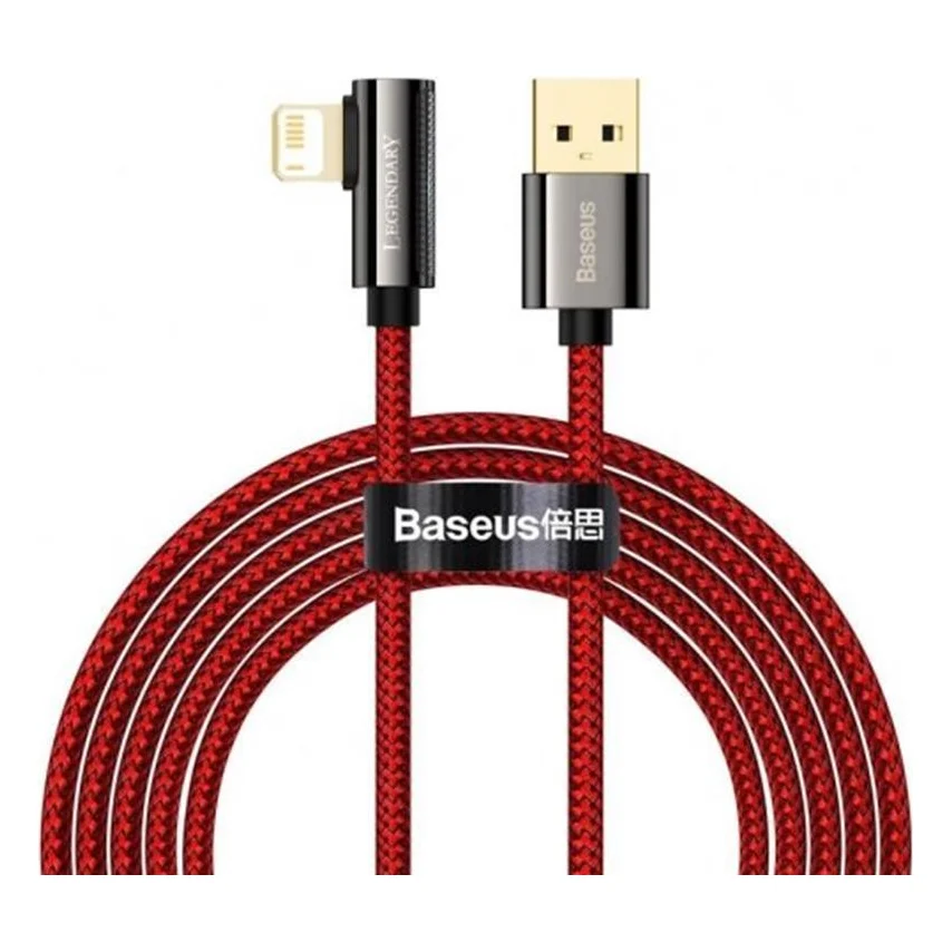 Кабель Baseus Legend Series Elbow USB-Lightning, 2м, Red (CACS000109)