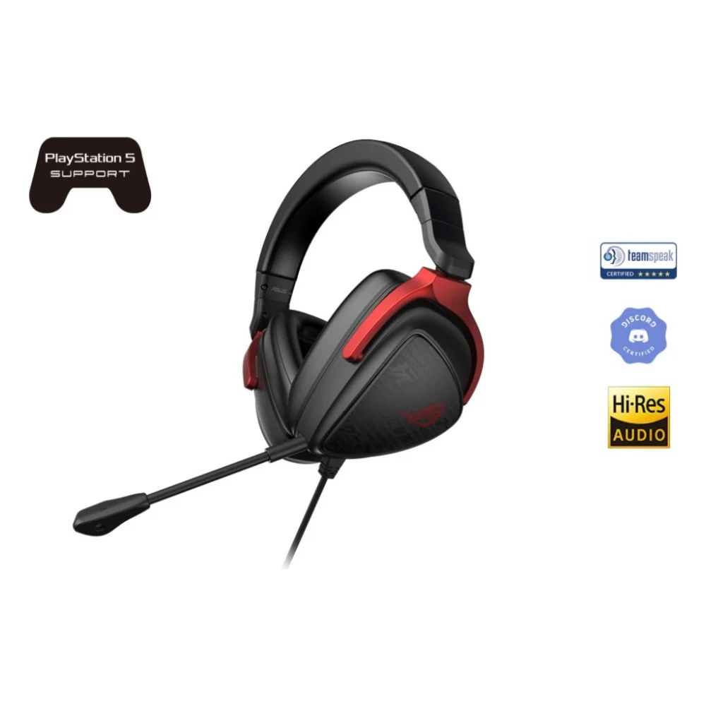 Навушники ASUS ROG Delta S Core 3,5мм Black/Red (90YH03JC-B1UA00) — фото 2