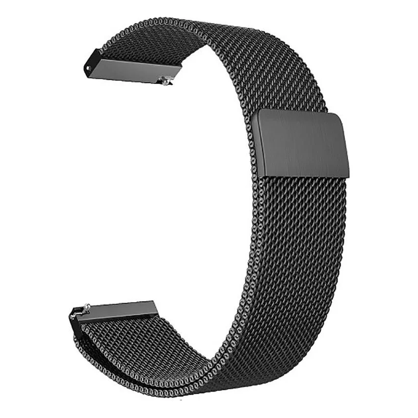 Ремінець BeCover Milanese Style для Samsung Galaxy (20mm)/Watch 5/ Watch 4 40/44mm/Watch 42mm/Watch Active/Active 2 40/44mm/Watch 3 41mm/Gear S2/Classic/Gear Sport Gray (707673)