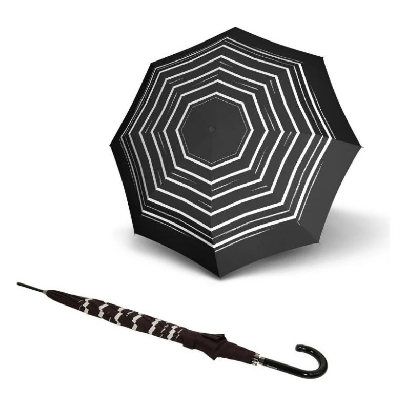 Парасоля Knirps Stick 934 Automatic тростина Long Stripe Art Black (Kn79 934 4961)