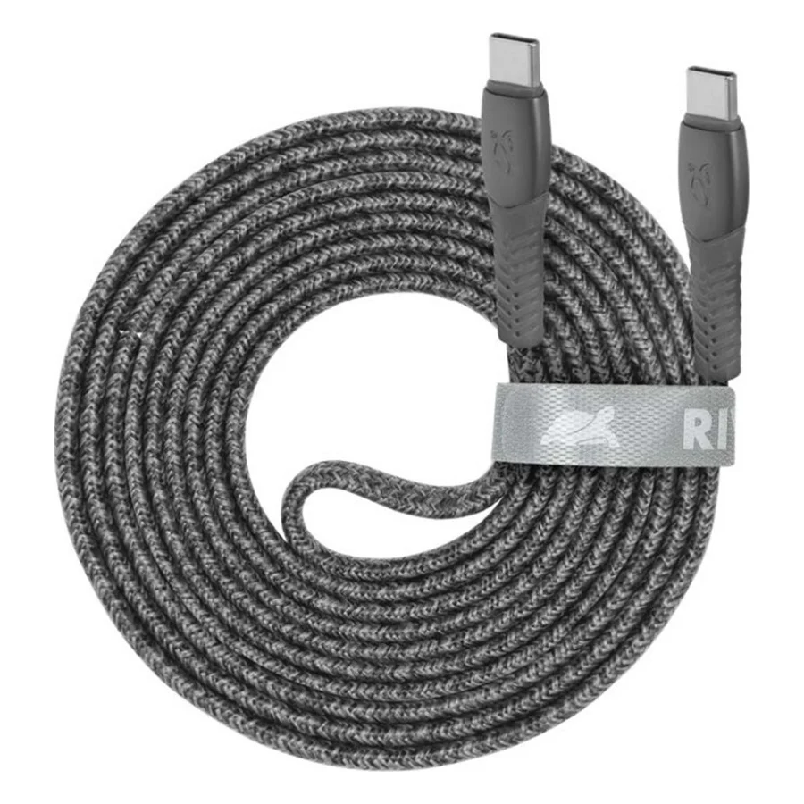 Дата кабель USB 2.0 Type-C to Type-C 1.2m 3А 60W grey RivaCase (PS6105 GR12)