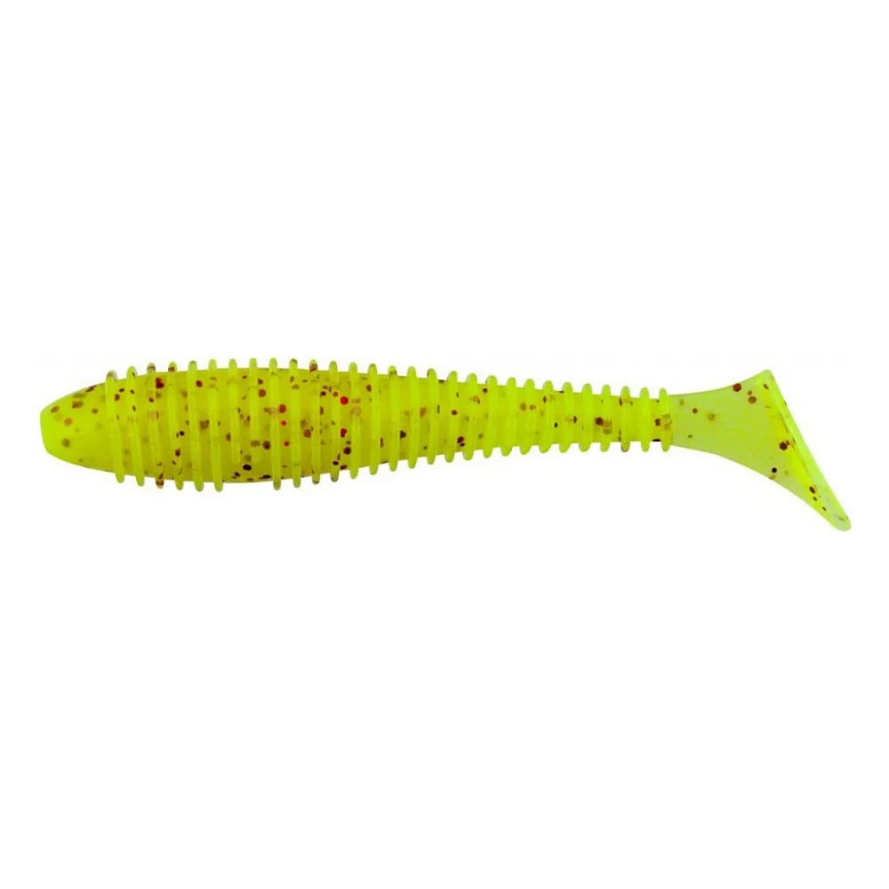 Силікон рибальський Keitech Swing Impact FAT 3.8" (6 шт/упак) ц:pal#01 chartreuseredflak (1551.07.21)