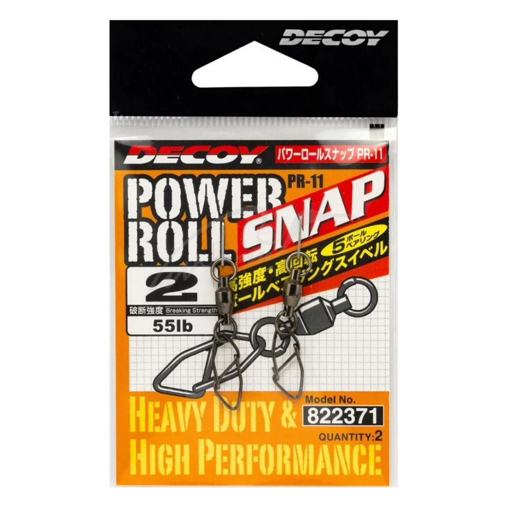 Вертлюг Decoy із застібкою PR-11 Powerroll Snap 01 2 шт/уп (1562.05.46)