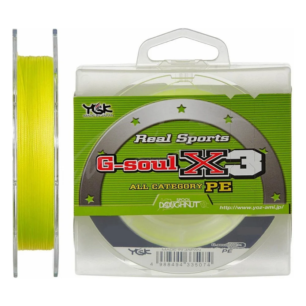 Шнур YGK G-Soul X3 150m Yellow 0.7/0.135mm 11.5lb (5545.00.32)