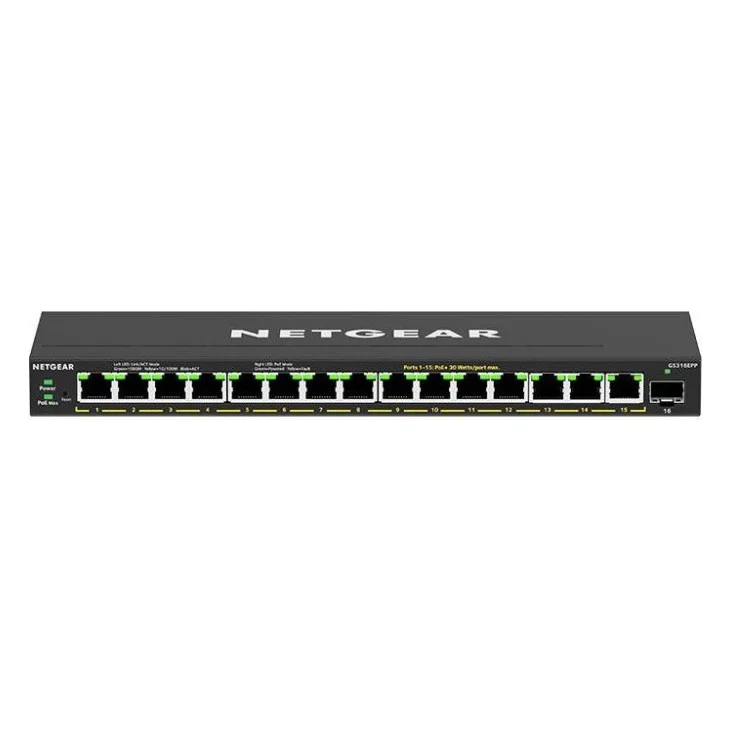 Комутатор мережевий Netgear GS316EPP-100PES