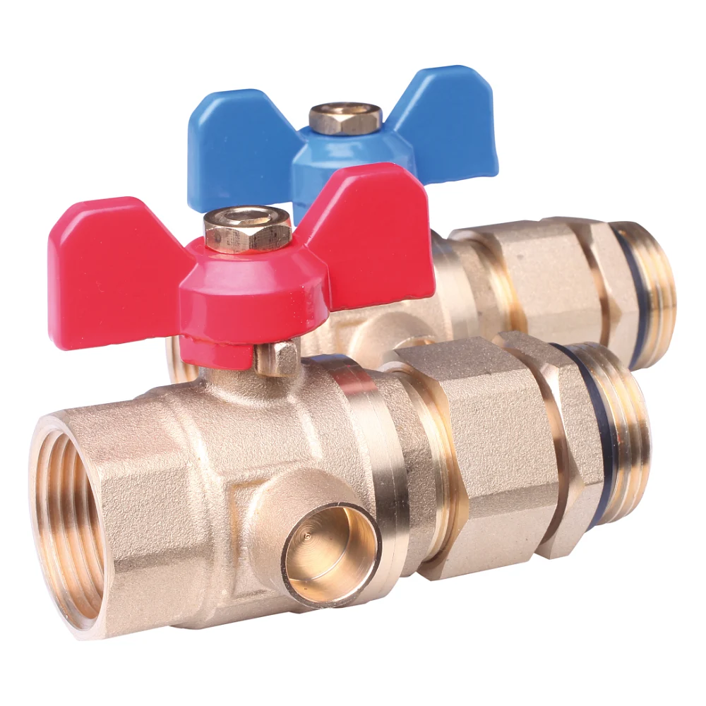 Комплект кульових кранів Danfoss FHF-BV для підключення колекторів (088U0822)