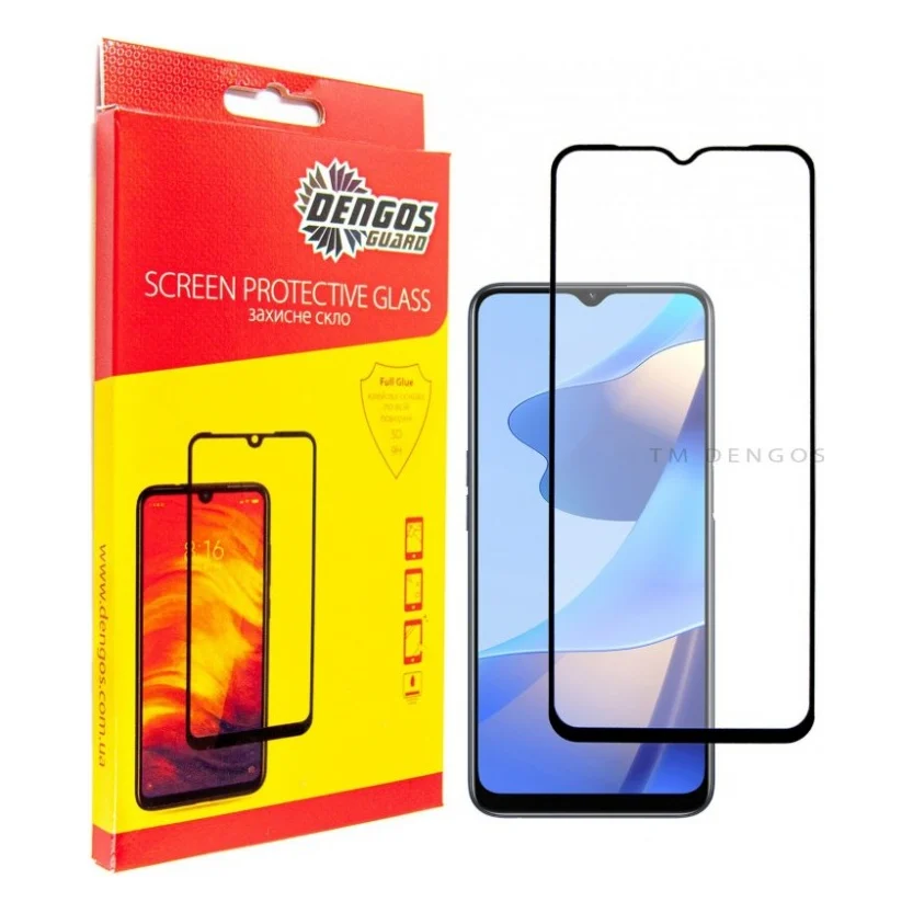 Скло захисне Dengos Full Glue Oppo A54s (TGFG-224)